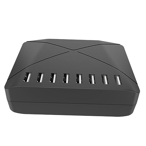 Estación de carga USB para hogar y oficina compatible con laptops negro