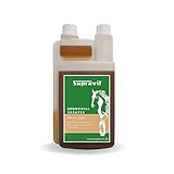 SUPRAVIT Bronchialkräuter Pferd 1L | Hustenkräuter für Pferde lindern Husten und reinigen die Bronchien und Atemwege | stärken das Immunsystem | Hustenmittel für Pferde | Mit 14 Kräuter