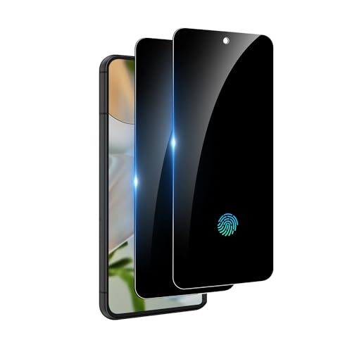 Eliphelet Privacy Screen Protector for Google Pixel 9/Pixel 10 2 Pack [100% Fingerprint ID Compatible] Scratch Proof Case Friendly Shock-Resistant Bubble Free HD Clear