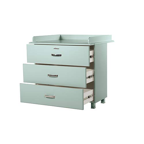 Table à langer bois Phoenix Miami commode bébé menthe