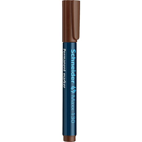 Marqueur permanent Maxx 130 Schneider pointe ogive feutre indélébile brun lot de 5