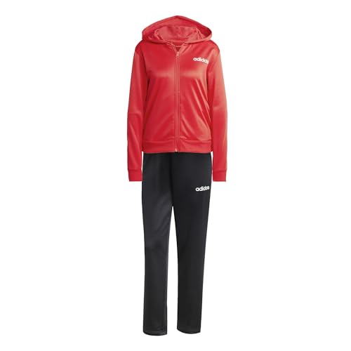 adidas Damen ESSENTIALS LINEAR TRACKSUIT, Pure Ruby, XXL