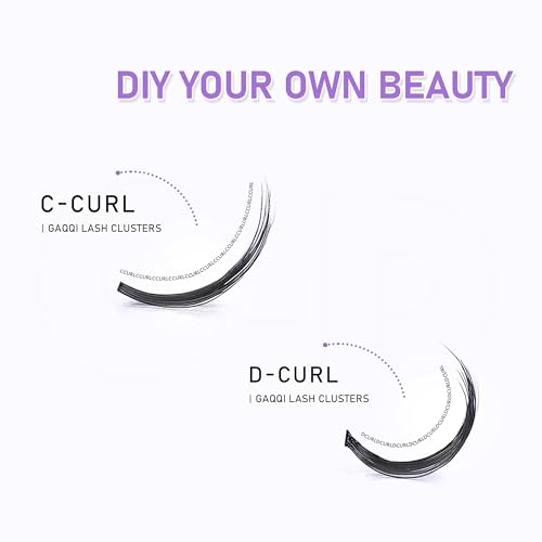 GAQQI Cluster Lashes 10mm Individual Lashes Clusters 120Pcs D Curl 10mm Eyelashes Diy Eyelash Extensions Soft Eyelashes Natural Look False Lashes At Home(GQ03-D 10mm) - Image 4