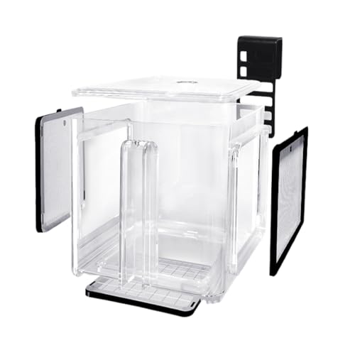 Boîte de reproduction pour aquarium avec grille de protection et double compartiment - 2