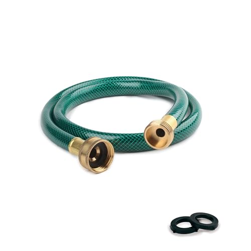 Image of 3FT 1 /2-Inch PVC Leader Hose with Brass Male-to-Female Ends