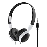 Kabelgebundene Kopfhörer – Dynamischer Audio-Treiber 40 mm, On-Ear-Kopfhörer, Kabel aus geflochtenem Nylon | Bürogerät für Remote-Mitarbeiter und Telemarketing-Dienstleistungen