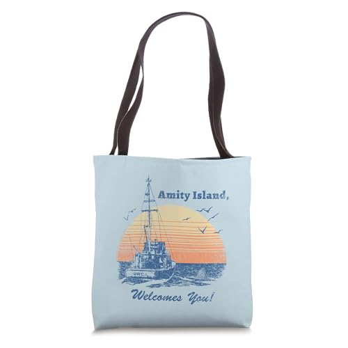 Jaws Vintage Amity Island Tote Bag miniatura 1