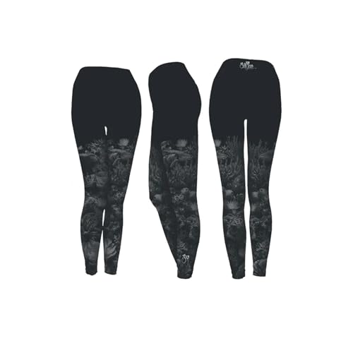 Sea Fear Women's Performance Legging in Coral Design - Yoga