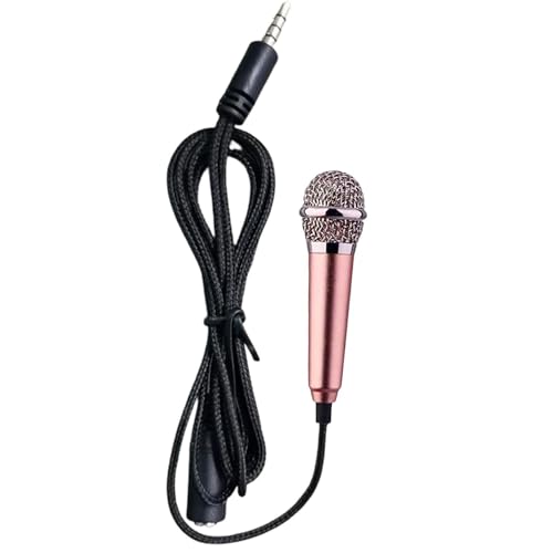 Mini microphone pour vlogging – Mini écouteur portable en d'aluminium, microphone vocal de haute qualité pour podcast, streaming, studio de jeux, tournage de contenu, bureaux, course à pied, v