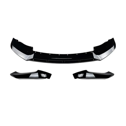 Lèvre pare-chocs avant X3 F25 X4 F26 LCI M-Sport : séparateurs de tablier noir brillant