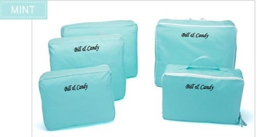 V-Share Bag in bag 5 pieces set travel packing cube in Blue