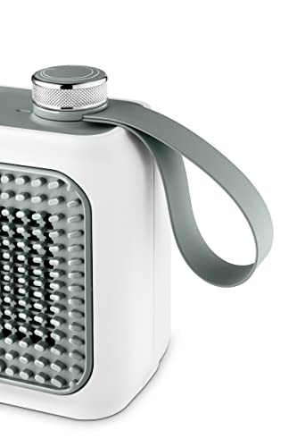 De'Longhi Capsule Desk keramische ventilatorkachel HFX10B03.GR, stille mini-snelverwarmer, instelbaar rooster, veiligheidsthermostaat, ideaal voor op het bureau en voor onderweg, 360 watt, groen - Afbeelding 6