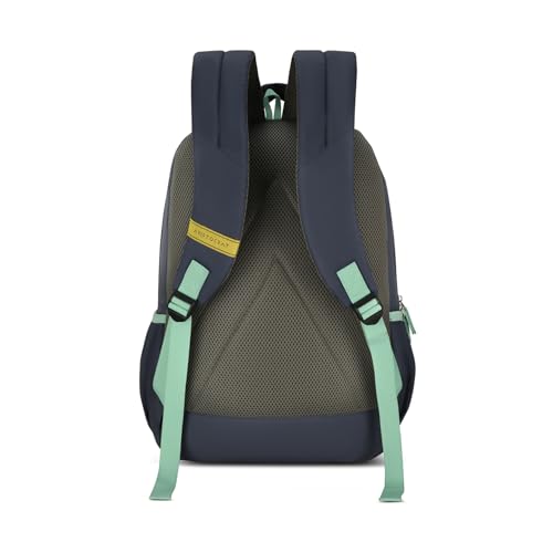 Image of Aristocrat Grid 15.6 inch Compatible Laptop Backpack 32L | 3 Compartments with Quick-Access Front Pocket | Tablet Sleeve, Rain Cover & Bottle Holders | Office & Casual Backpack for Men & Women (Grey)