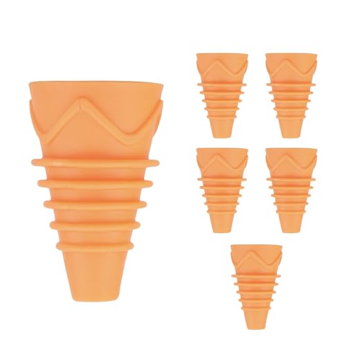 BUGEZE USA Bottle Top Fly Trap [6 Pack - Orange]