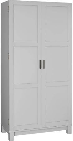 Supernon Better Homes and Gardens Langley Bay 64" Storage Cabinet, Gray/Sonoma Oak
