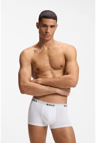 Boss Para Hombre. 50475274 Pack De 3 Boxers Negro, Gris, Blanco (S), Homewear, AlgodóN - 7