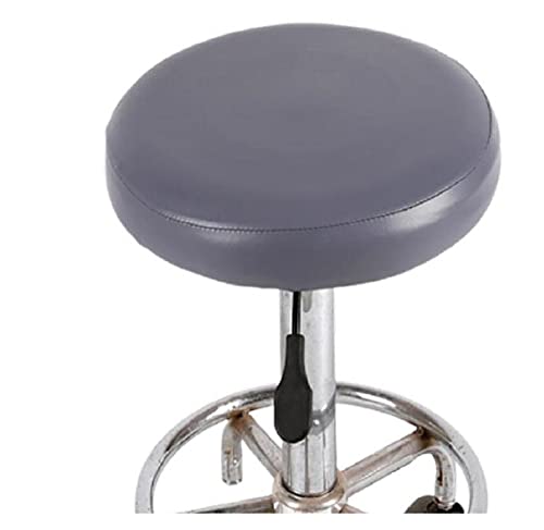 [pkpohs] スツールカバー 椅子カバー 丸椅子カバー カバー 丸椅子 スツール 椅子 PU 座面 (グレー)