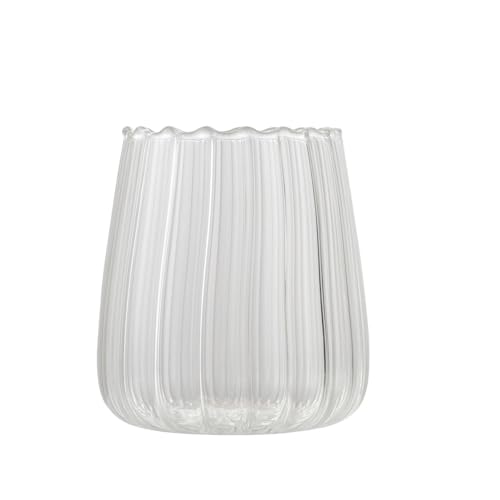 200-500ml Heat-Resistant Transparent Glass Cup With Large Capacity And Simple Texture Glass Cup-Shortwater Drop Texture Cup (450ml)