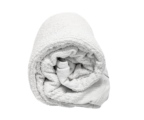 SupremePlus Premium White Terry Bar Mop Towels – Shop Bulk Cleaning Towel in (5 lbs. Compressed Box), 100% Cotton 14x17 Inch Rag, Wipe Kitchen, Glass, & Counter, for Home, Restaurant & Commerical