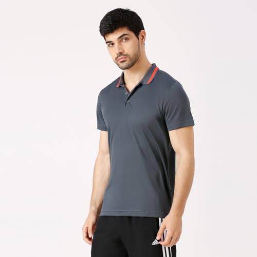Image of Adidas Men's Solid Regular Fit Polo (DN3094 XXL Brired)