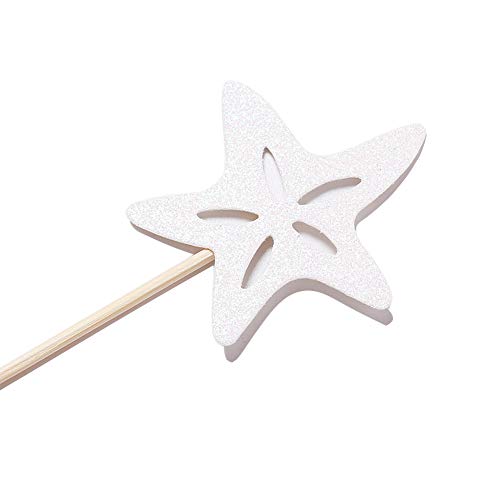 24 Pcs Mermaid Party Decoration Supplies-Adorable Glitter Mermaid Theme Cupcake Topper,Perfect For Birthday Party,Baby Shower,Mermaid Theme Party(Mermaid Tail,Starfish,Mermaid,Shell) #TOP5