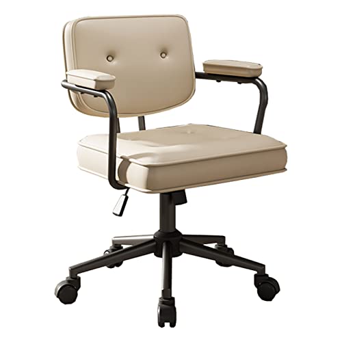 Chaise de bureau ergonomique beige YZCIS à hauteur réglable