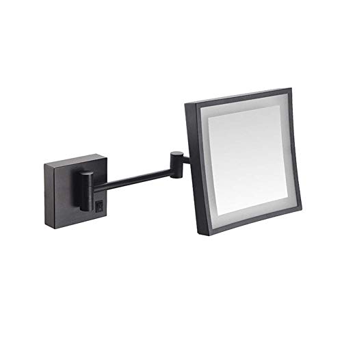 Miroir mural pivotant à 360° doté d'un bras extensible pratique