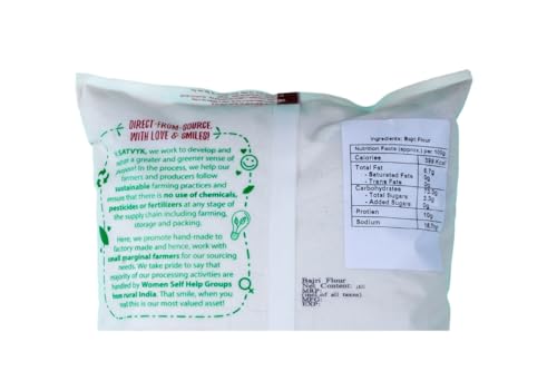 Image of S Siddhagiri's SATVYK THE HEALTH re STORE Organic Desi Bajri / Bajra Flour (1kg)