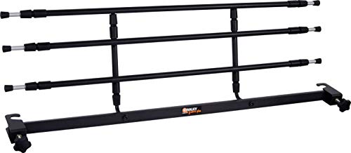 dobar Walky Barrier 62201 Rejilla de protección Plegable para Maletero, para Perros, para Todo Tipo de Coches, 29-45 x 85-152 cm, Color Negro