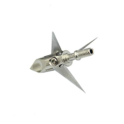 Lieying Archery Ramcat Broadheads 100Gr 3 Blade Arrow Tips Points For Bow Hunting Orignal Pack Arrow Head 6/12/24 Pcs (White,24 Pcs) #TOP4