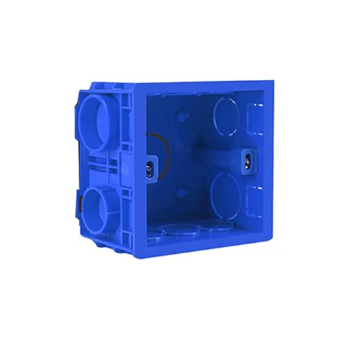 BE-TOOL 86 Type Wall Switch Box 86 x 86 x 46 mm Junction Connector Waterproof Dustproof Switch Socket Protection Box(Blue, 1 PCS)