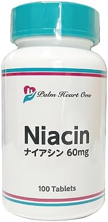 （02:00時点） 【健康食品GMP国内工場製造】初めての Niacin ナイアシン（ビタミンB3）1粒60mg ～ 3粒180mg 調整していただけるサプリメント 100粒 (1)