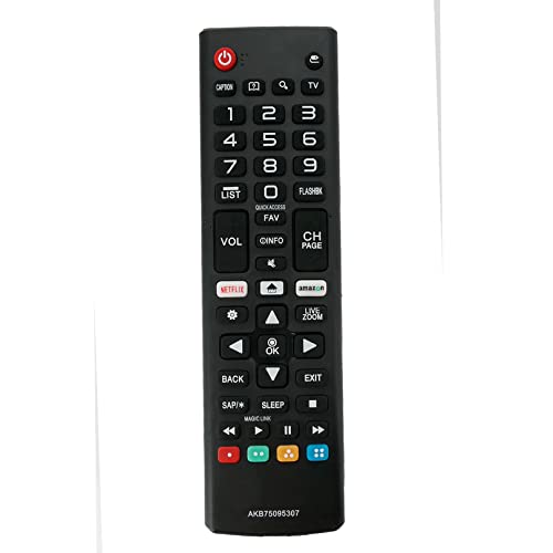VINABTY AKB75095307 Remote control replaced Compatible with LG LCD TV with netflix 3D button 32LJ550M-UB 43LJ5500-UA 75UJ657A-UB MFL6966930332LJ550B 32LJ550M 43LJ5500 43LJ550M - Image 4