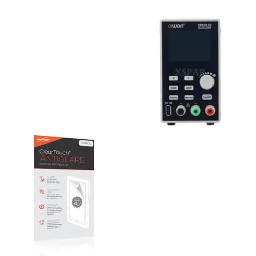 BoxWave Screen Protector Compatible with Owon SPE6102 - ClearTouch Anti-Glare (2-Pack), Anti-Fingerprint Matte Film Skin