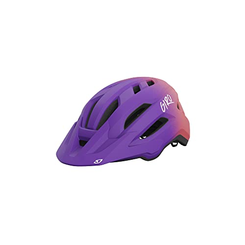 Giro Fixture MIPS II Youth Mountain Cycling Helmet - Matte Purple/Tiger Lily, Universal Youth (50-57 cm)