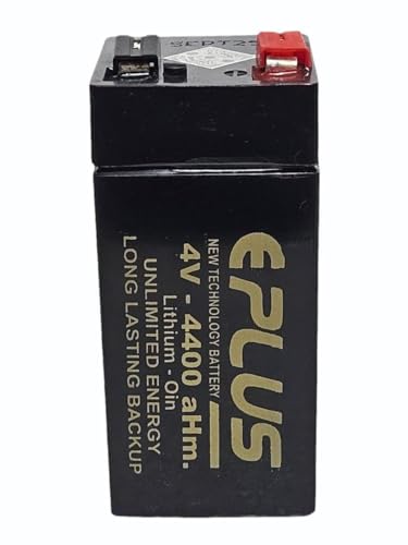 Image of EPLUS 4V 4.4 Ah Lithium Rechargeable Battery with BMS Protection for Toys, LED Lamp, Solar Lantern, Emergency Light, Torch (1, 4.4AH)