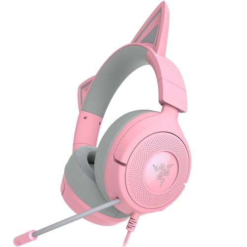 Razer Kraken Kitty V3 X - Kabelgebundenes Kitty-Headset für Gaming - Kultige Kitty-Ohren - 270g...