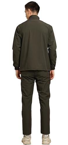 Image of BW:Beatwide Men's Tracksuit NS Dot Terry Polyester Spandex Full Stretch | Track Suit for Man Winter Wear | Sports Track Suit for Men Gym Running, Workout