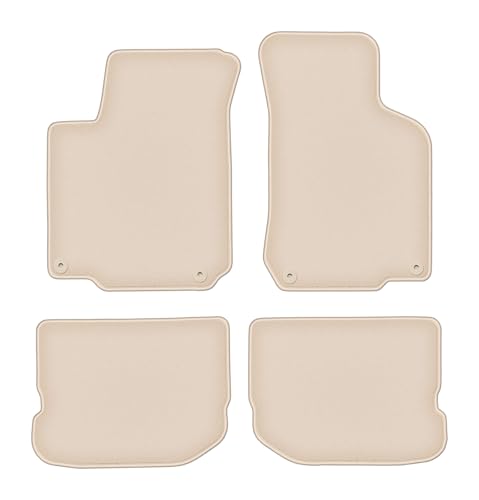 Tapis de voiture New Beetle beige 4-pièces tapis auto velours