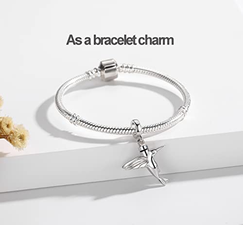 S925 Sterling Silver Urn Charm for Ashes for Women fit Pandora Bracelet and Necklace Jewelry, Memorial Keepsake Gifts Jewelry4