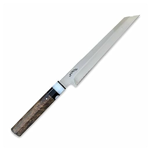 Faca Sushi/Sashimi Japonesa Artesanal Inox Fio para destro 9 polegadas