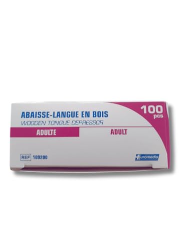 Abaisse langues Adulte - Euromedis - Boite de 100