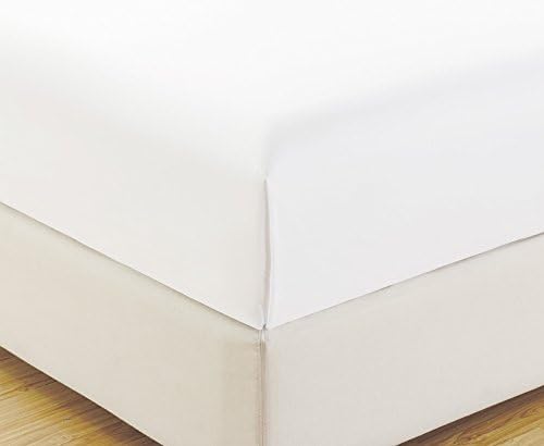 Grand Linen - Twin Size, White Solid Fitted Bed Sheet - Super Silky Soft Brushed Microfiber - 1500 Series-Wrinkle, Fade, Stain Resistant, Deep Pockets