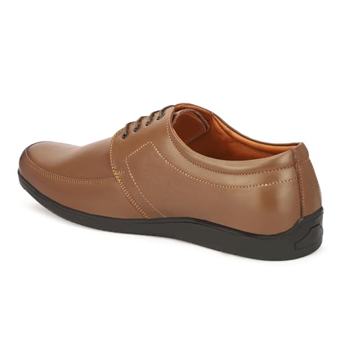 Image of Leatherful Formal Lace-up Derby Shoes for Men | Full Grain Genuine Leather | PU Sole & Nappa Lining | Office | Party | Smart Casual