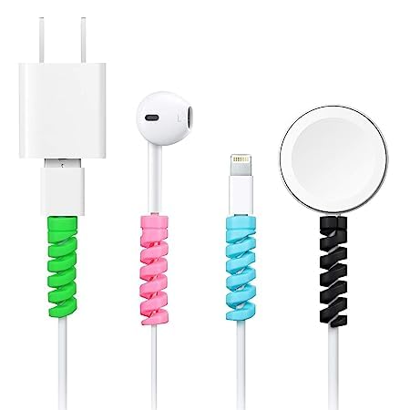 AARSH Entrepreneur FlexGuard Micro USB Protector Kit - 20 Pieces of Highly Flexible Silicone Cable Protectors, Ideal for Cell Phones, Computers, and Chargers (Colorful)