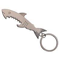 【Material】Creative shark bottle opener is made of high-quality alloy using environmentally friendly vacuum plating technology, lead-free, nickel-free, and harmless to health. 【Package】There is a shark-shaped metal keychain in the package. Each produc...