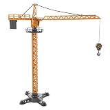 jojofuny Diecast Tower Crane Model for Interactive Construction Vehicle with Authentic Features Educational Play for Cognitive Development Engaging Crane Operation Imaginative Fun