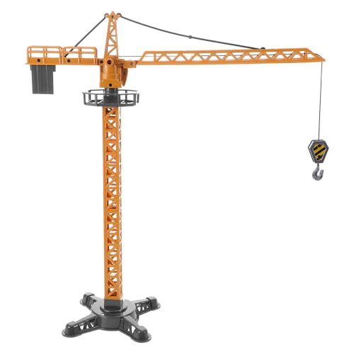 Veemoon Lifting Crane Model Small Manual Control Crane for Diecast Model Vehicle with Realistic Tower Construction Play Enhancing Fine Motor Skills and Hand Eye Coordination for Boys and Girls