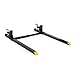 Titan Attachments Light-Duty 60" Clamp-on Pallet Forks with Adjustable Stabilizer Bar, 46" x 3" Fork Length, Rated 1,500 LB, Easy to Install on Loader or Skid Steer Bucket