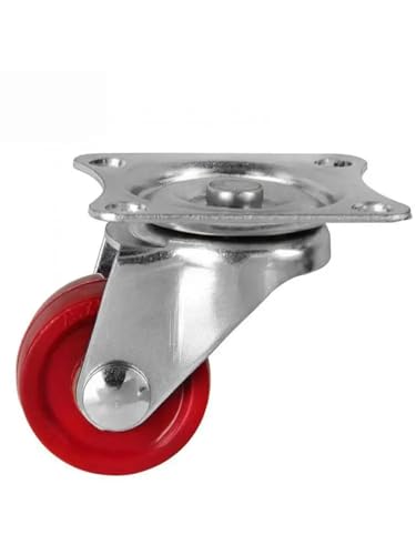 DFLPBHAV 4 Pcs/Lot Casters Spot 1-Inch Wheel Flat Bottom Movable Light Mute Wear-Resistant Furniture Small